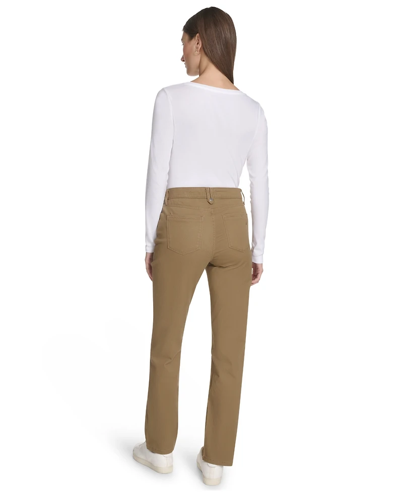 Nautica Jeans Women's Solid Stretch Full-Length