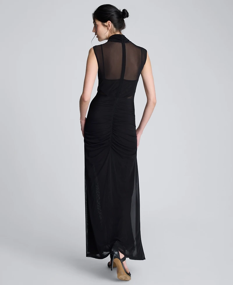Kenneth Cole Women's Sleeveless Pleated Maxi Dress
