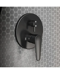 10-Inch 5-Spray Shower Faucet Handheld Shower Combo Kit with Rain Shower Head,with Valve