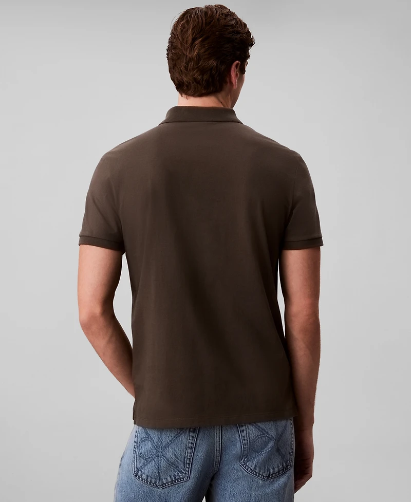 Calvin Klein Men's Short Sleeve Solid Polo Shirt