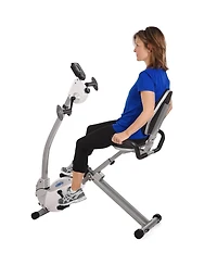 Stamina Products Recumbent Indoor Cardio Exercise Bike with Upper Body Exerciser