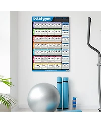 Total Gym 24" x 36" Convenient Quick Reference Exercise Chart with 35 Workouts