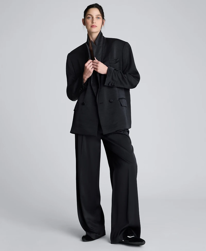 Kenneth Cole Women's Double-Breasted Boyfriend Jacket