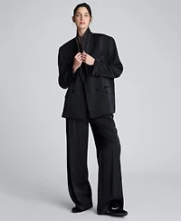 Kenneth Cole Women's Double-Breasted Boyfriend Jacket