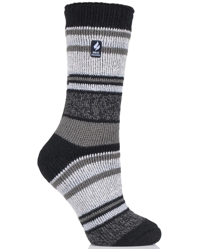 Heat Holders Women's Yasmine Multi Stripe Crew Socks
