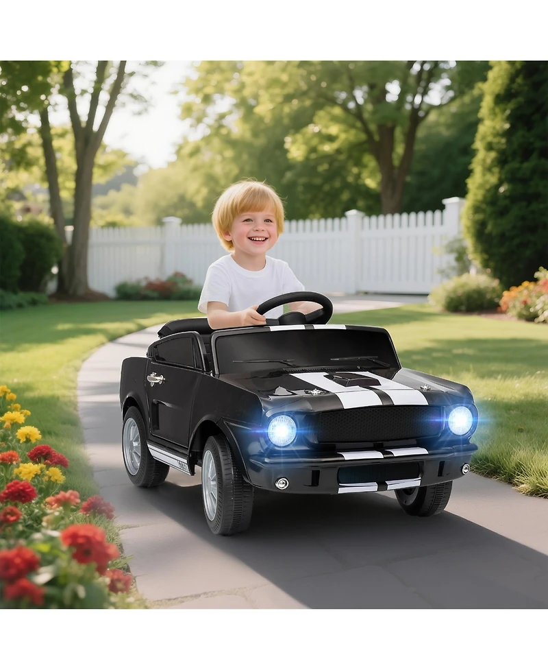 Qaba 12V Battery Powe Electric Vehicle, Licensed Kids Ride On Car,