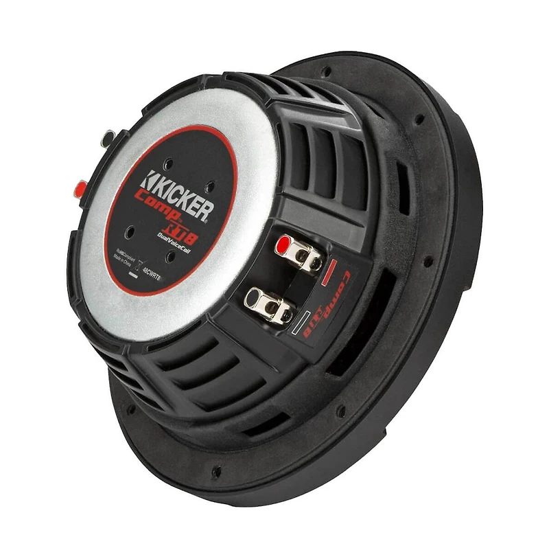 8" CompRT Series Shallow-Mount Dual Voice Coil All-Weather Subwoofer