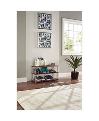 ClosetMaid 501500 3-Tier Shoe Organizer for 12 Pairs of Shoes, Cherry Finish