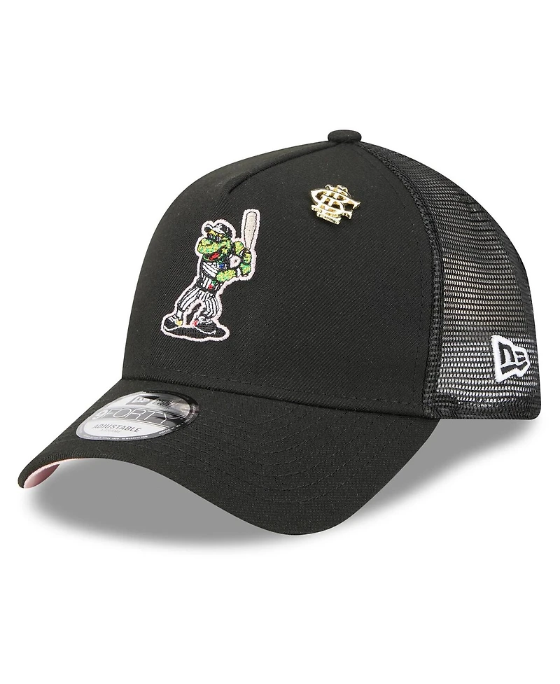 New Era Men's Black Chicago White Sox 2025 Big League Chew A-Frame 9FORTY Adjustable Trucker Hat
