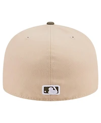 New Era Men's Light Beige/Olive Kansas City Royals Two-Tone Color Pack A-Frame 59FIFTY Fitted Hat