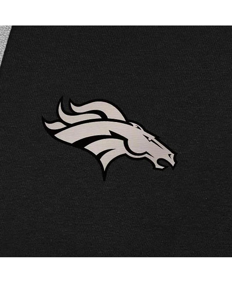 Antigua Men's Denver Broncos Brushed Carbon Victory Pullover Hoodie