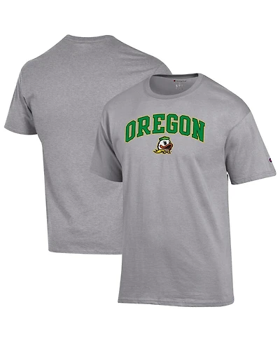 Champion Men's Heather Gray Oregon Ducks Arched Logo T-Shirt