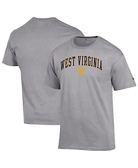 Champion Men's Heather Gray West Virginia Mountaineers Arched Logo T-Shirt