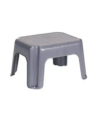 Rubbermaid Durable Plastic Kids Step Stool w/ 200 Pound Weight Capacity, Gray