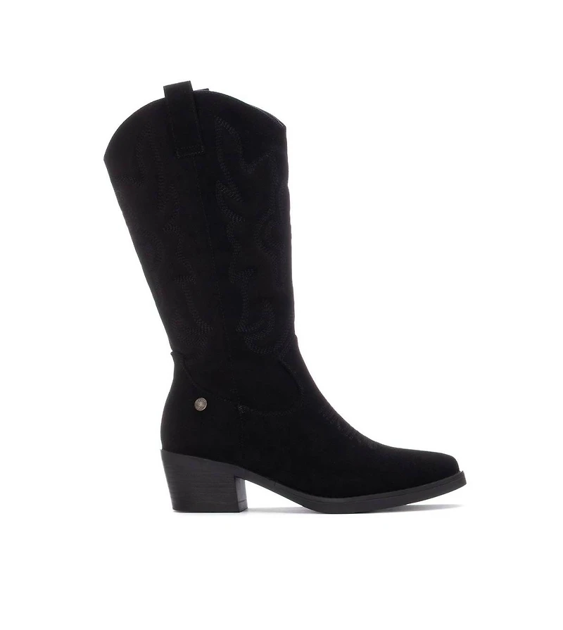 Women's Italian Western Suede Booties Refresh Collection By Xti