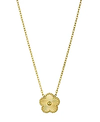 Adornia Tarnish Resistant Silver 5-Leaf Clover Pendant Necklace