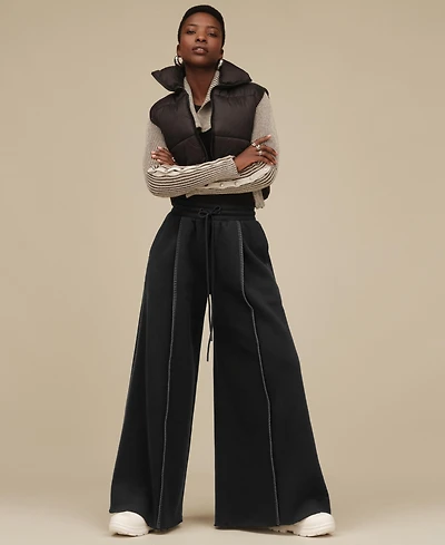 Ugg Women's Classic Extra Whipstitch Detail Wide-Leg Pants