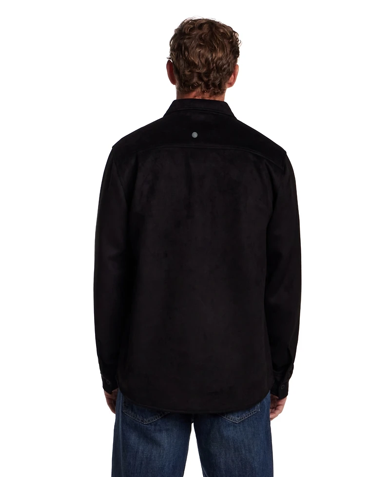 Weatherproof Vintage Men's Faux Suede Overshirt