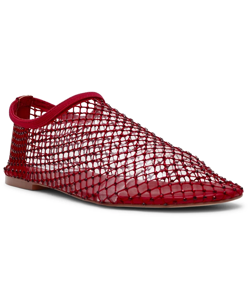Steve Madden Women's Mino Mesh Rhinestone Flats