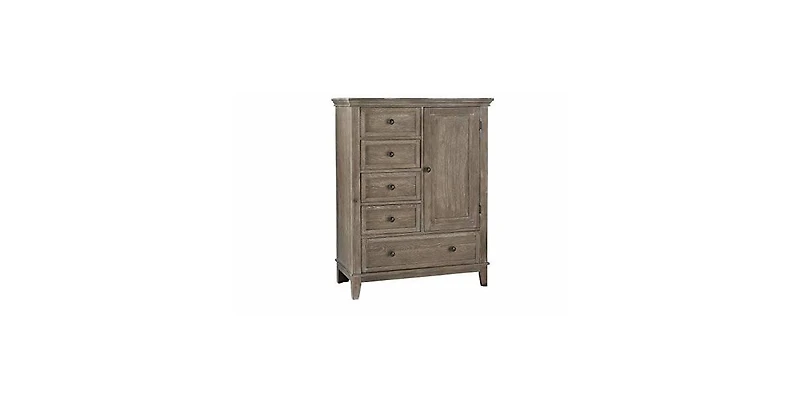 Westwood Design Leland Traditional Wood Chifferobe in Sandwash Gray