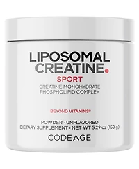 Codeage Liposomal Creatine Powder Supplement, Pure Creatine Monohydrate 5000mg, Pre Workout & Post Workouts