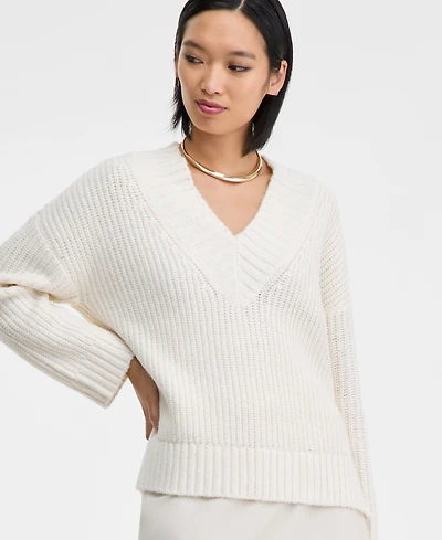 I.n.c. International Concepts Women's Oversized Ribbed Sweater, Macy's Exclusive