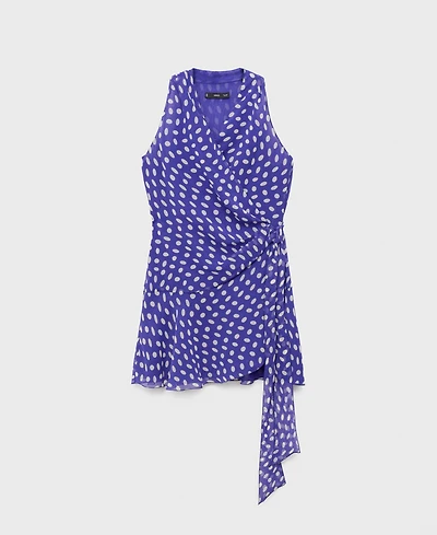 Mango Women's Dots Wrap Dress