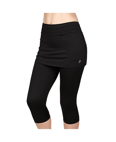 Sofibella Women's Uv Staples Abaza 13in Tennis Skirt with Capri Leggings