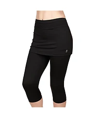 Sofibella Women's Uv Staples Abaza 13in Tennis Skirt with Capri Leggings