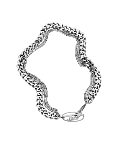 Diesel Unisex Diesel Stainless Steel Chain Necklace