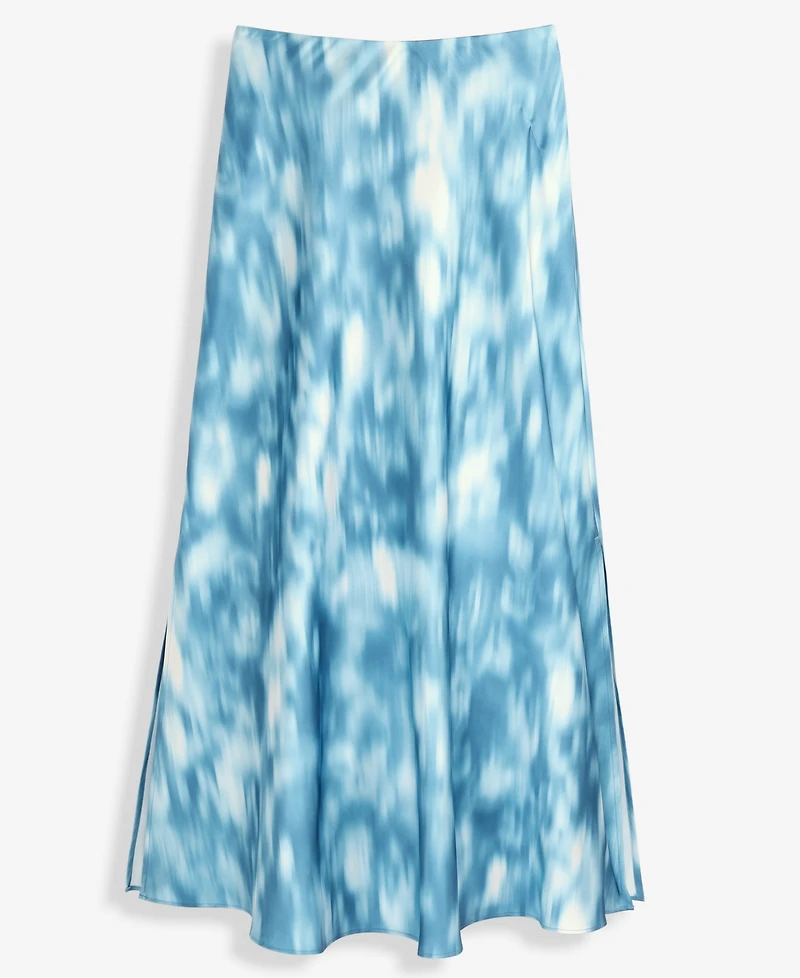 I.n.c. International Concepts Women's Printed Satin Midi Skirt, Macy's Exclusive