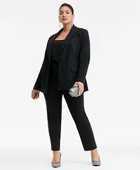 I.N.C. International Concepts Plus Size Rhinestone Peak Lapel Blazer Skinny Pants Macys Exclusive