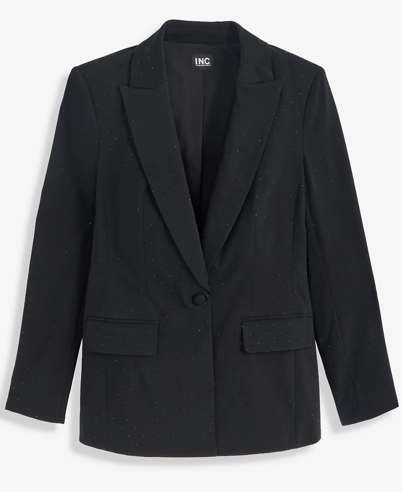 I.n.c. International Concepts Plus Embellished Peak-Lapel Blazer, Macy's Exclusive