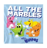 Logovision Men's Hungry Hippos Grabbing All the Marbles T Shirt