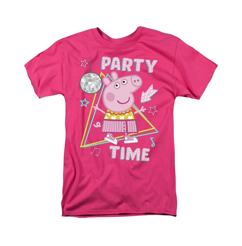 Logovision Men's Peppa Pig Disco Party Time T Shirt