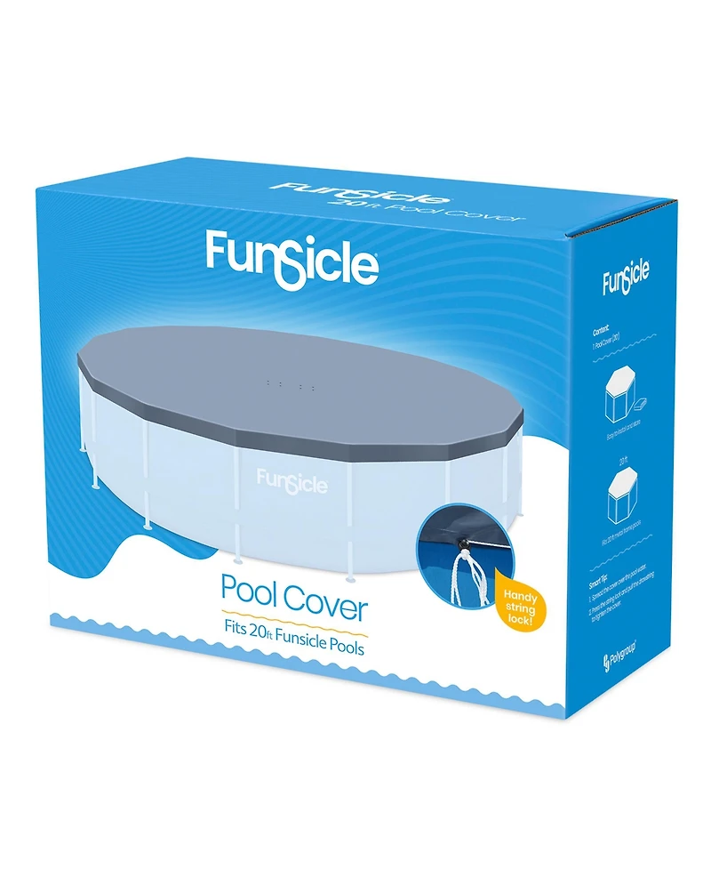 Funsicle 20ft Round Above Ground Frame Pool Debris Cover, Accessory Only