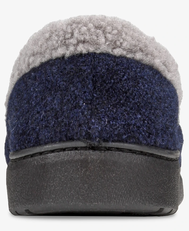 Weatherproof Men's Venetian Contrast-Stitch Moccasin Slippers