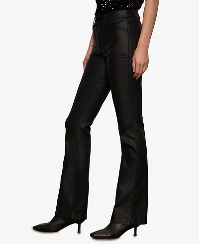 Sanctuary Women's Slick Brook Bootcut Stretch Pants