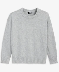 I.n.c. International Concepts Women's Ribbed-Trim Crewneck Pullover Sweater, Macy's Exclusive