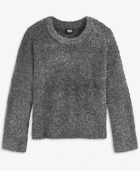 I.n.c. International Concepts Women's Metallic Crewneck Sweater