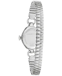 Caravelle Women's Vintage Classic Silver-Tone Stainless Steel Expansion Watch, 19mm