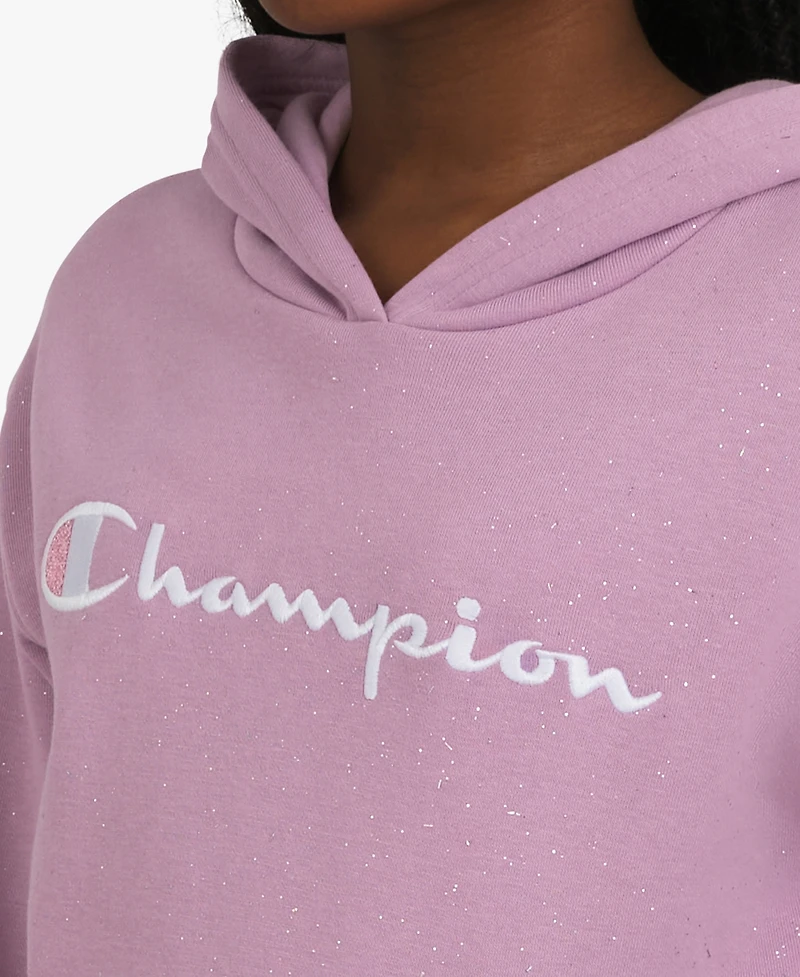 Champion Girls 7-16 Long Sleeve Glitter Hoodie
