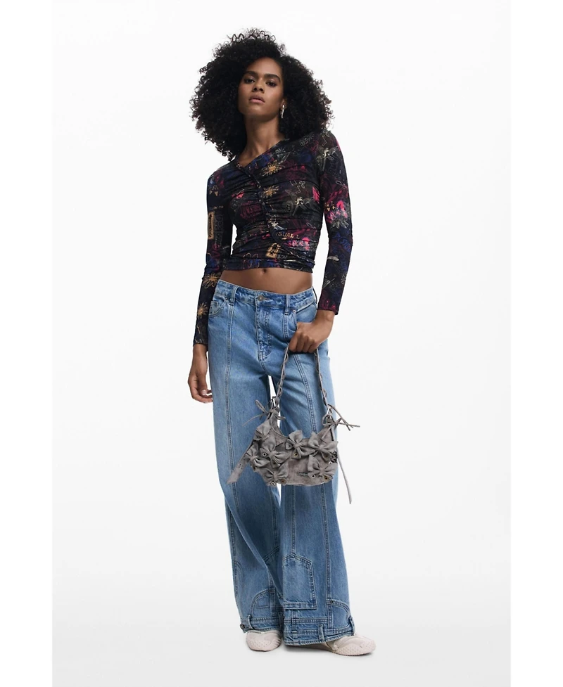 Desigual Women's Small bag with butterfly appliques