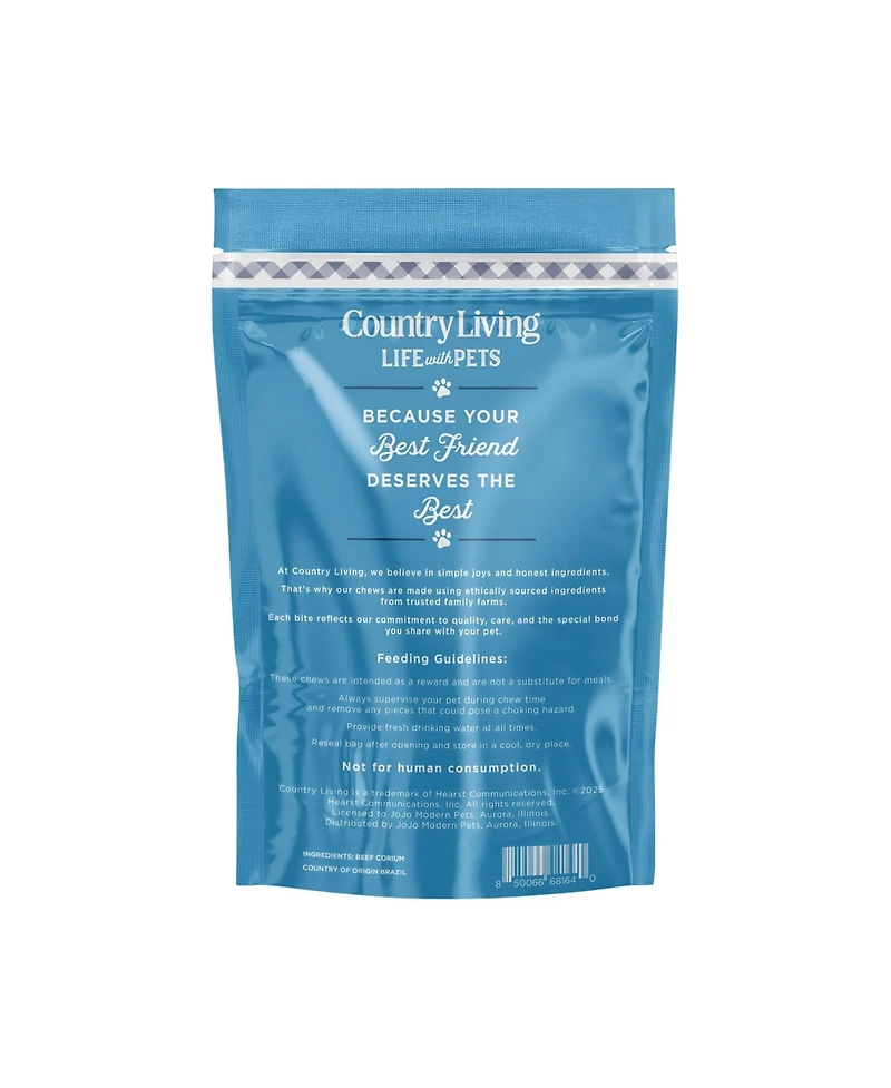 Country Living 6" Braided Collagen Sticks for Dogs – 5 Count Bag – All-Natural