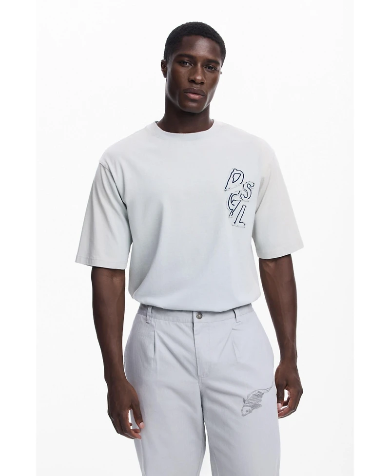 Desigual Men's Tailored long trousers with embroidery