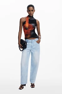 Desigual Women's Knot neckline T-shirt