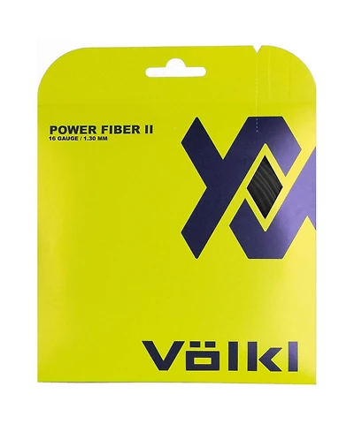 Volkl Power Fiber Ii Black 16g Tennis String - Black / 16