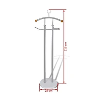 vidaXL Valet Stand Coat Shirt Organizer Metal Frame