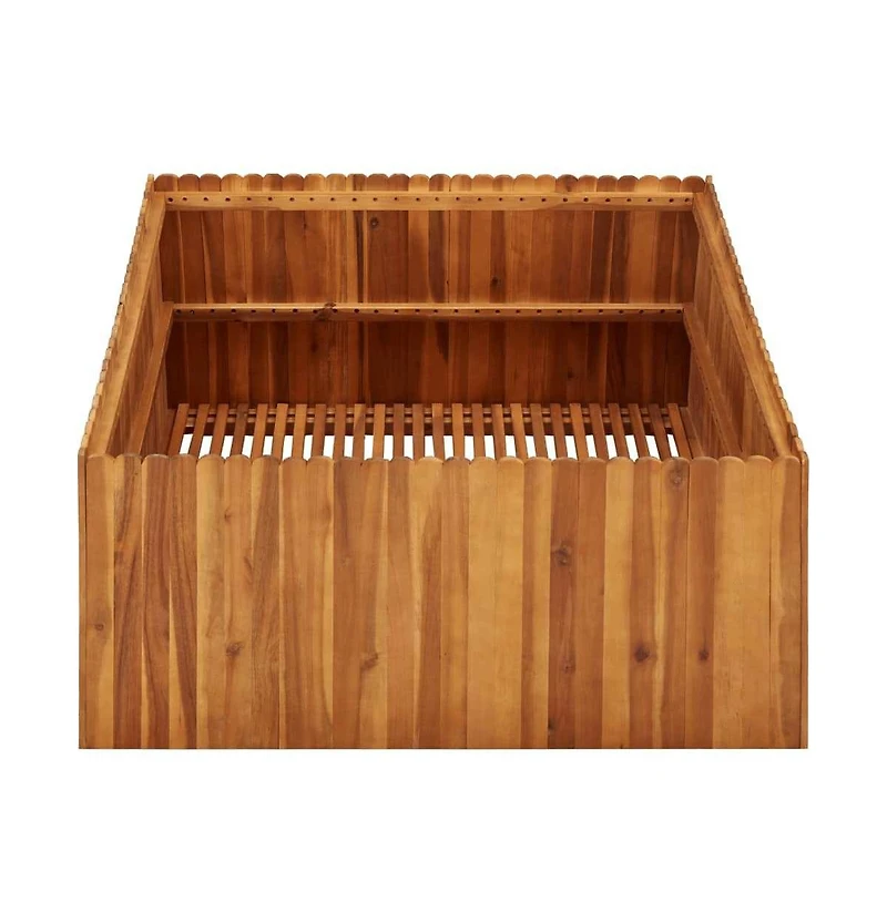 Garden Raised Bed 39.4"x39.4"x19.7" Solid Acacia Wood
