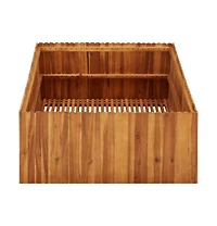 Garden Raised Bed 39.4"x39.4"x19.7" Solid Acacia Wood